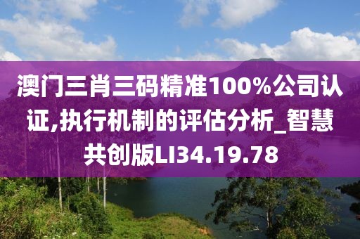 澳门三肖三码精准100%公司认证,执行机制的评估分析_智慧共创版LI34.19.78