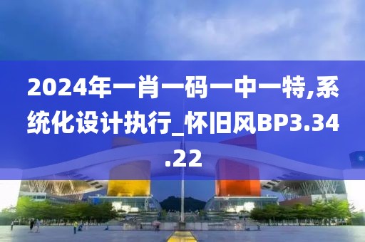 2024年一肖一码一中一特,系统化设计执行_怀旧风BP3.34.22