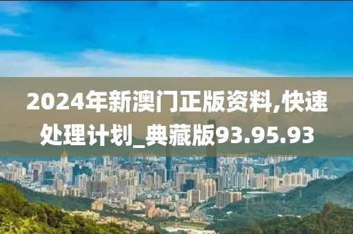 2024年新澳门正版资料,快速处理计划_典藏版93.95.93
