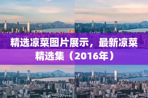 精选凉菜图片展示，最新凉菜精选集（2016年）