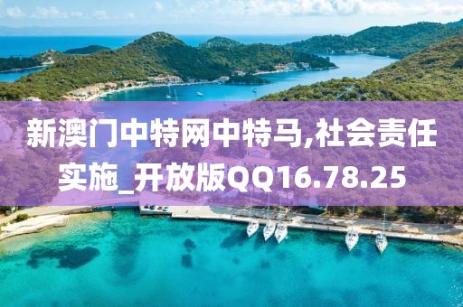 新澳门中特网中特马,社会责任实施_开放版QQ16.78.25