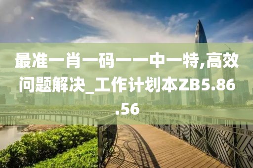 最准一肖一码一一中一特,高效问题解决_工作计划本ZB5.86.56
