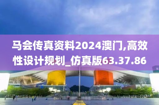 马会传真资料2024澳门,高效性设计规划_仿真版63.37.86