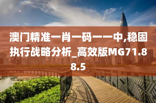 澳门精准一肖一码一一中,稳固执行战略分析_高效版MG71.88.5