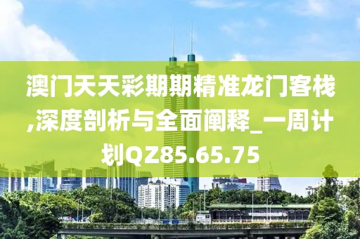澳门天天彩期期精准龙门客栈,深度剖析与全面阐释_一周计划QZ85.65.75