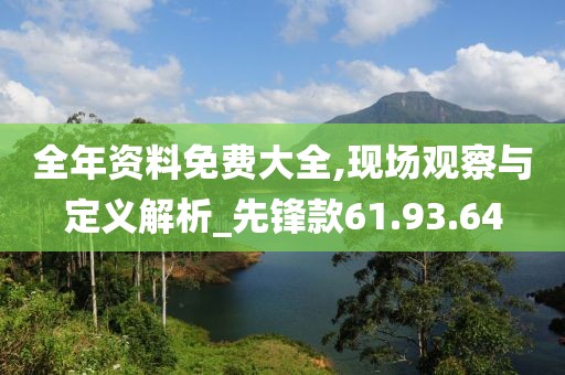 全年资料免费大全,现场观察与定义解析_先锋款61.93.64