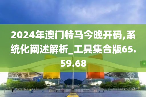 2024年澳门特马今晚开码,系统化阐述解析_工具集合版65.59.68