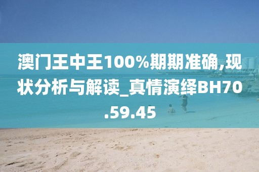 澳门王中王100%期期准确,现状分析与解读_真情演绎BH70.59.45