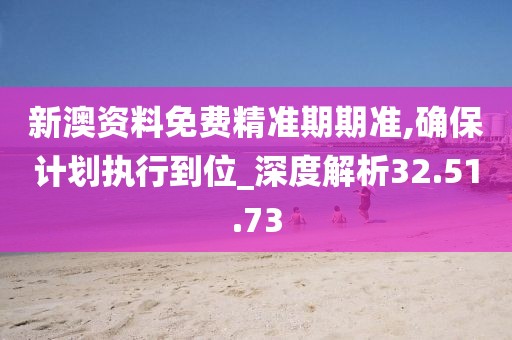新澳资料免费精准期期准,确保计划执行到位_深度解析32.51.73