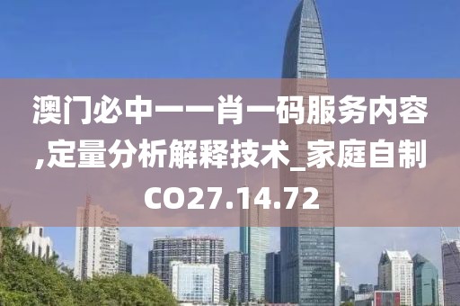 澳门必中一一肖一码服务内容,定量分析解释技术_家庭自制CO27.14.72