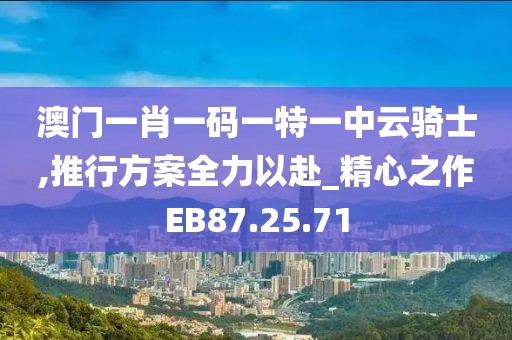 澳门一肖一码一特一中云骑士,推行方案全力以赴_精心之作EB87.25.71