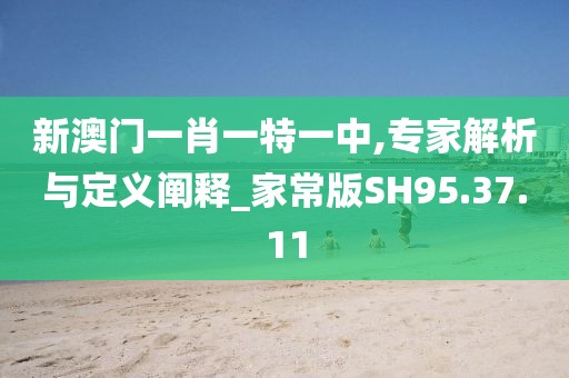 新澳门一肖一特一中,专家解析与定义阐释_家常版SH95.37.11