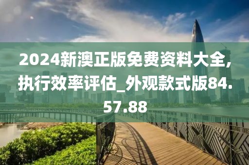 2024新澳正版免费资料大全,执行效率评估_外观款式版84.57.88