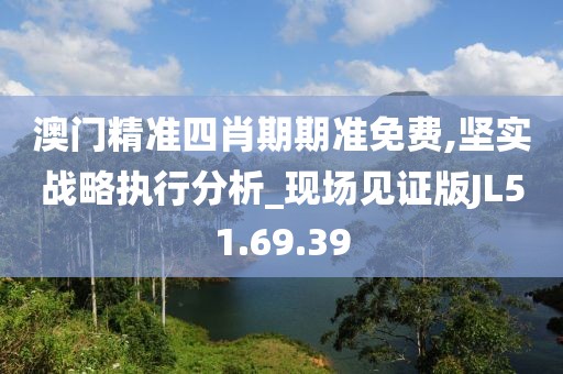 澳门精准四肖期期准免费,坚实战略执行分析_现场见证版JL51.69.39