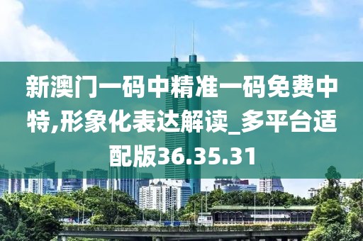 新澳门一码中精准一码免费中特,形象化表达解读_多平台适配版36.35.31