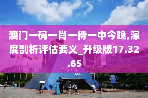 澳门一码一肖一待一中今晚,深度剖析评估要义_升级版17.32.65