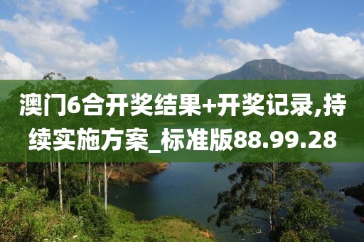 澳门6合开奖结果+开奖记录,持续实施方案_标准版88.99.28