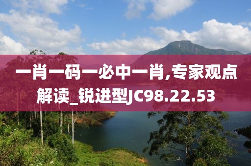 一肖一码一必中一肖,专家观点解读_锐进型JC98.22.53