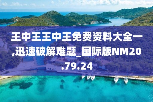 王中王王中王免费资料大全一,迅速破解难题_国际版NM20.79.24
