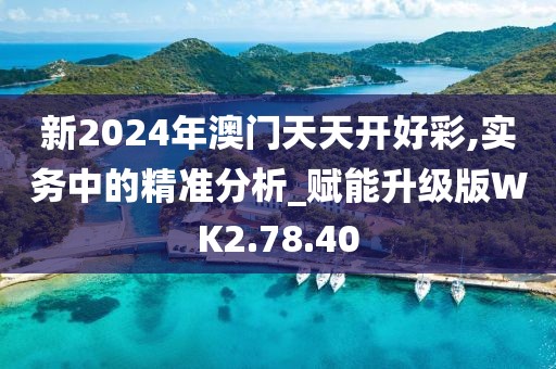 新2024年澳门天天开好彩,实务中的精准分析_赋能升级版WK2.78.40