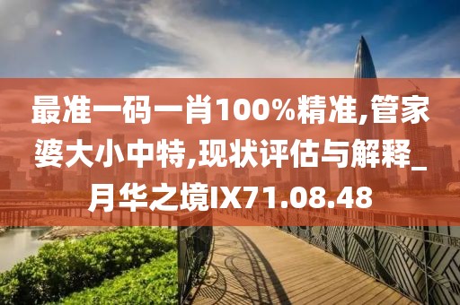 最准一码一肖100%精准,管家婆大小中特,现状评估与解释_月华之境IX71.08.48