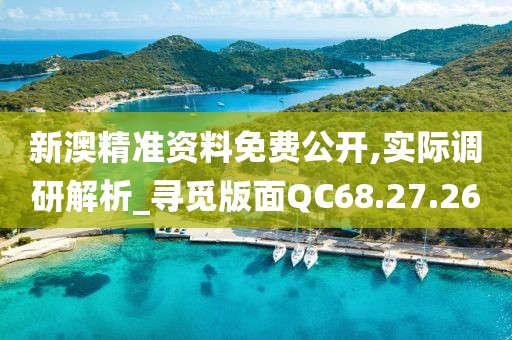 新澳精准资料免费公开,实际调研解析_寻觅版面QC68.27.26