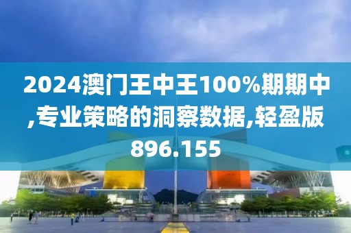 2024澳门王中王100%期期中,专业策略的洞察数据,轻盈版896.155