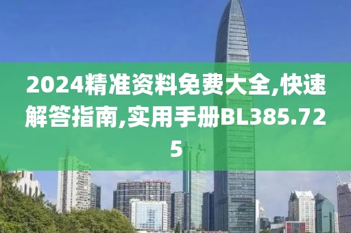 2024精准资料免费大全,快速解答指南,实用手册BL385.725
