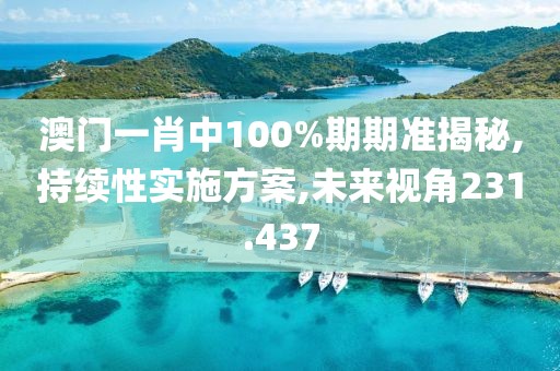 澳门一肖中100%期期准揭秘,持续性实施方案,未来视角231.437
