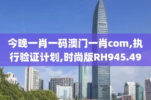 今晚一肖一码澳门一肖com,执行验证计划,时尚版RH945.49
