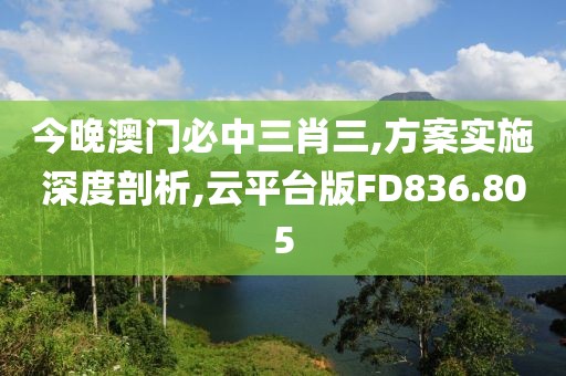 今晚澳门必中三肖三,方案实施深度剖析,云平台版FD836.805