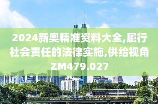2024新奥精准资料大全,履行社会责任的法律实施,供给视角ZM479.027