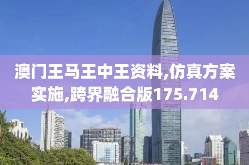 澳门王马王中王资料,仿真方案实施,跨界融合版175.714