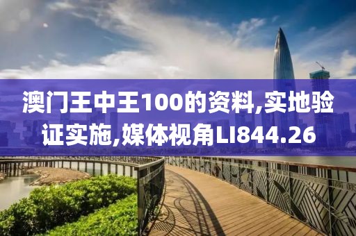 澳门王中王100的资料,实地验证实施,媒体视角LI844.26