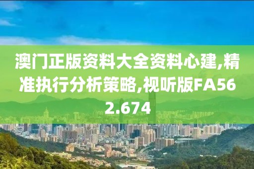澳门正版资料大全资料心建,精准执行分析策略,视听版FA562.674