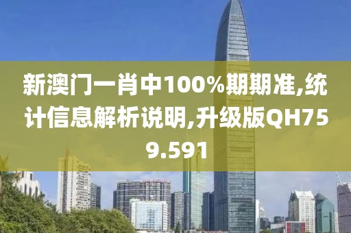 新澳门一肖中100%期期准,统计信息解析说明,升级版QH759.591