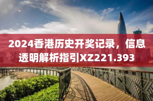 2024香港历史开奖记录，信息透明解析指引XZ221.393