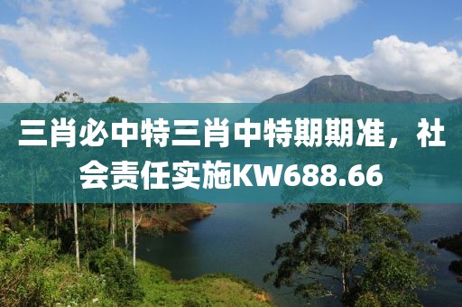 三肖必中特三肖中特期期准，社会责任实施KW688.66