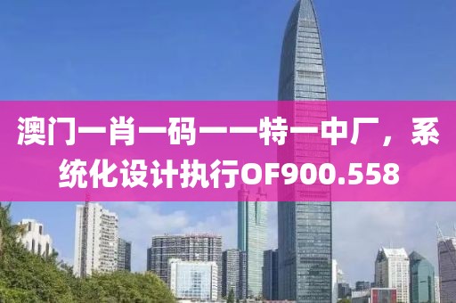 澳门一肖一码一一特一中厂，系统化设计执行OF900.558