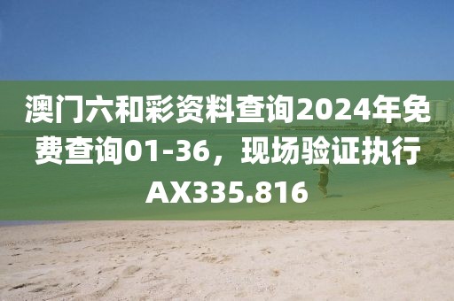 澳门六和彩资料查询2024年免费查询01-36，现场验证执行AX335.816