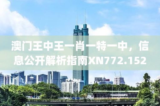 澳门王中王一肖一特一中，信息公开解析指南XN772.152