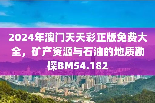 2024年澳门天天彩正版免费大全，矿产资源与石油的地质勘探BM54.182