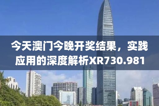 今天澳门今晚开奖结果，实践应用的深度解析XR730.981