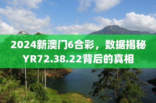 2024新澳门6合彩，数据揭秘YR72.38.22背后的真相