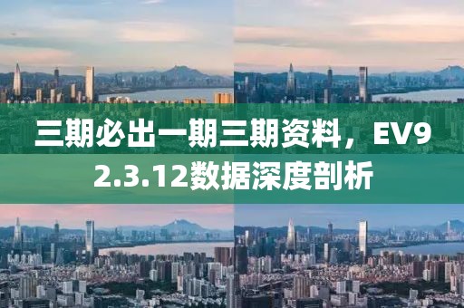 三期必出一期三期资料，EV92.3.12数据深度剖析