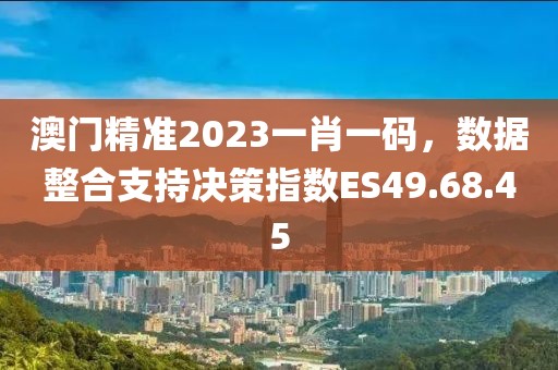 澳门精准2023一肖一码，数据整合支持决策指数ES49.68.45