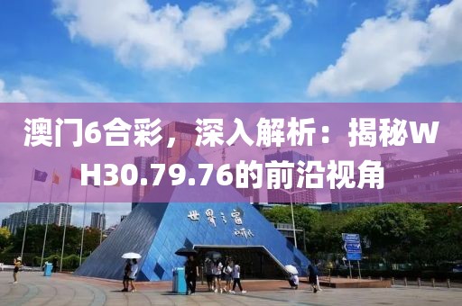 澳门6合彩，深入解析：揭秘WH30.79.76的前沿视角
