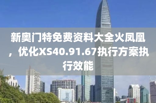 新奥门特免费资料大全火凤凰，优化XS40.91.67执行方案执行效能