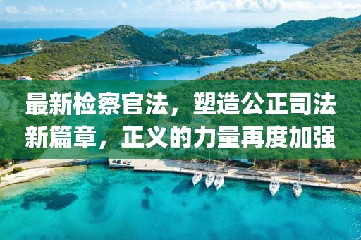 最新检察官法，塑造公正司法新篇章，正义的力量再度加强