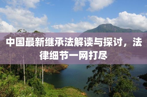 中国最新继承法解读与探讨，法律细节一网打尽